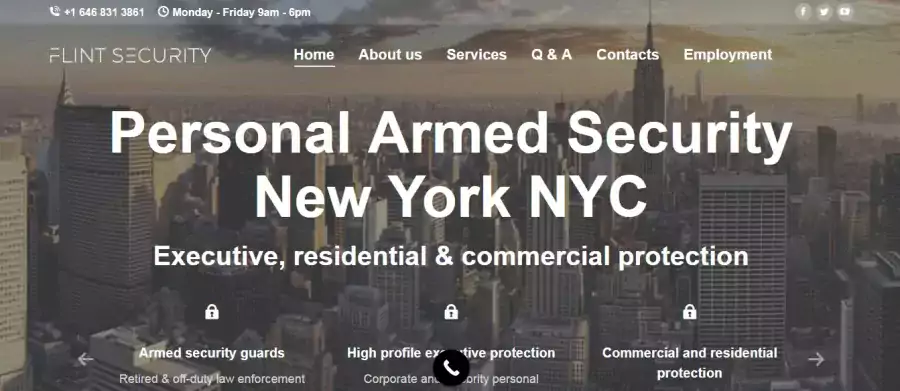 Personal Armed Security NYC - Flint Security Agency New York NY - Другие услуги в Нью-Йорке