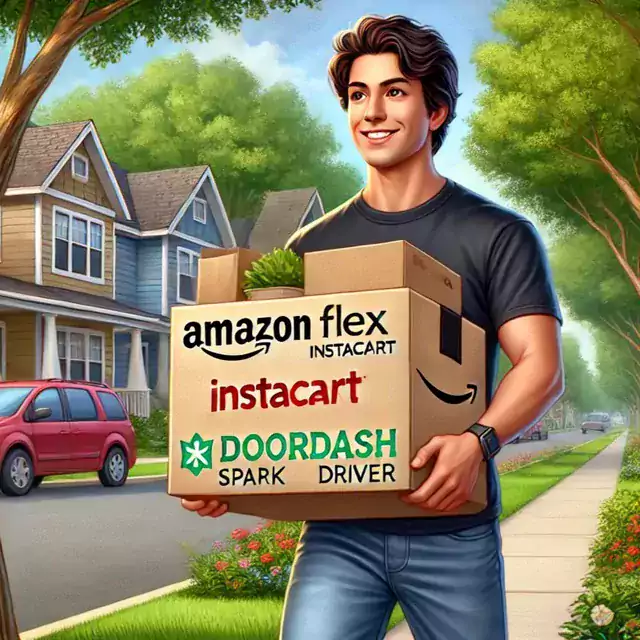 Работа в DoorDash | Uber Eats | Lyft |  Amazon FLEX