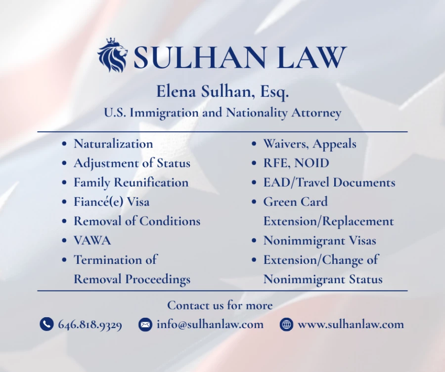 Sulhan Law - Иммиграционный адвокат в Нью-Йорке