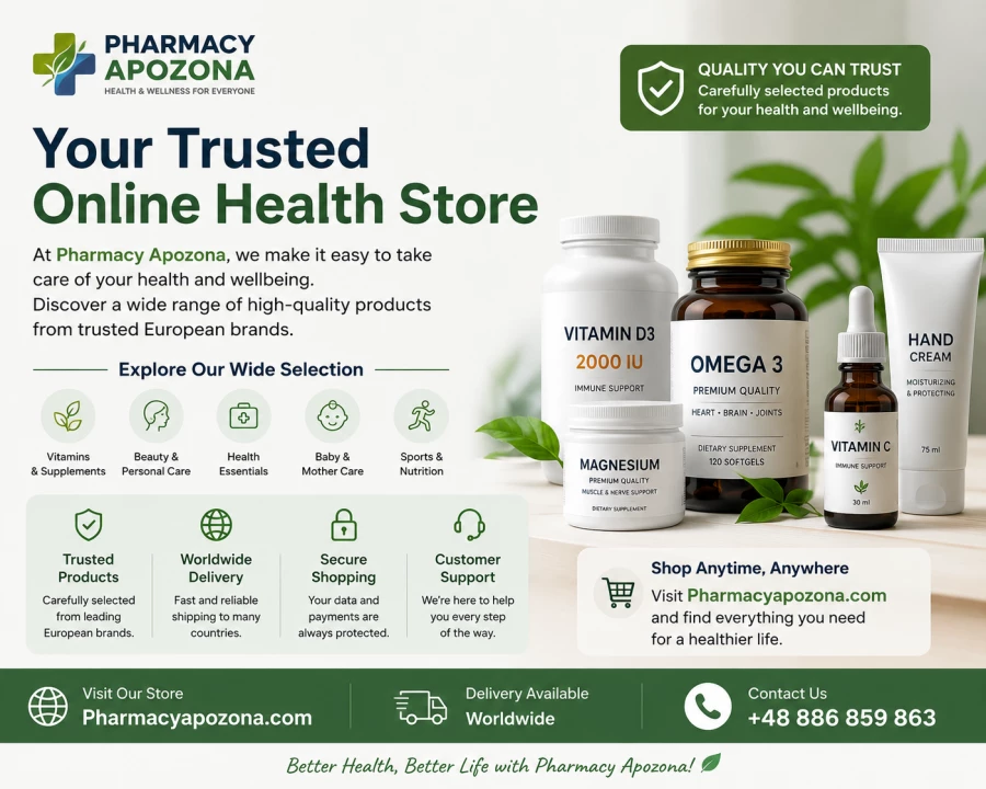 Pharmacy Apozona – Ваш надежный интернет-магазин товаров для здоровья и благополучия